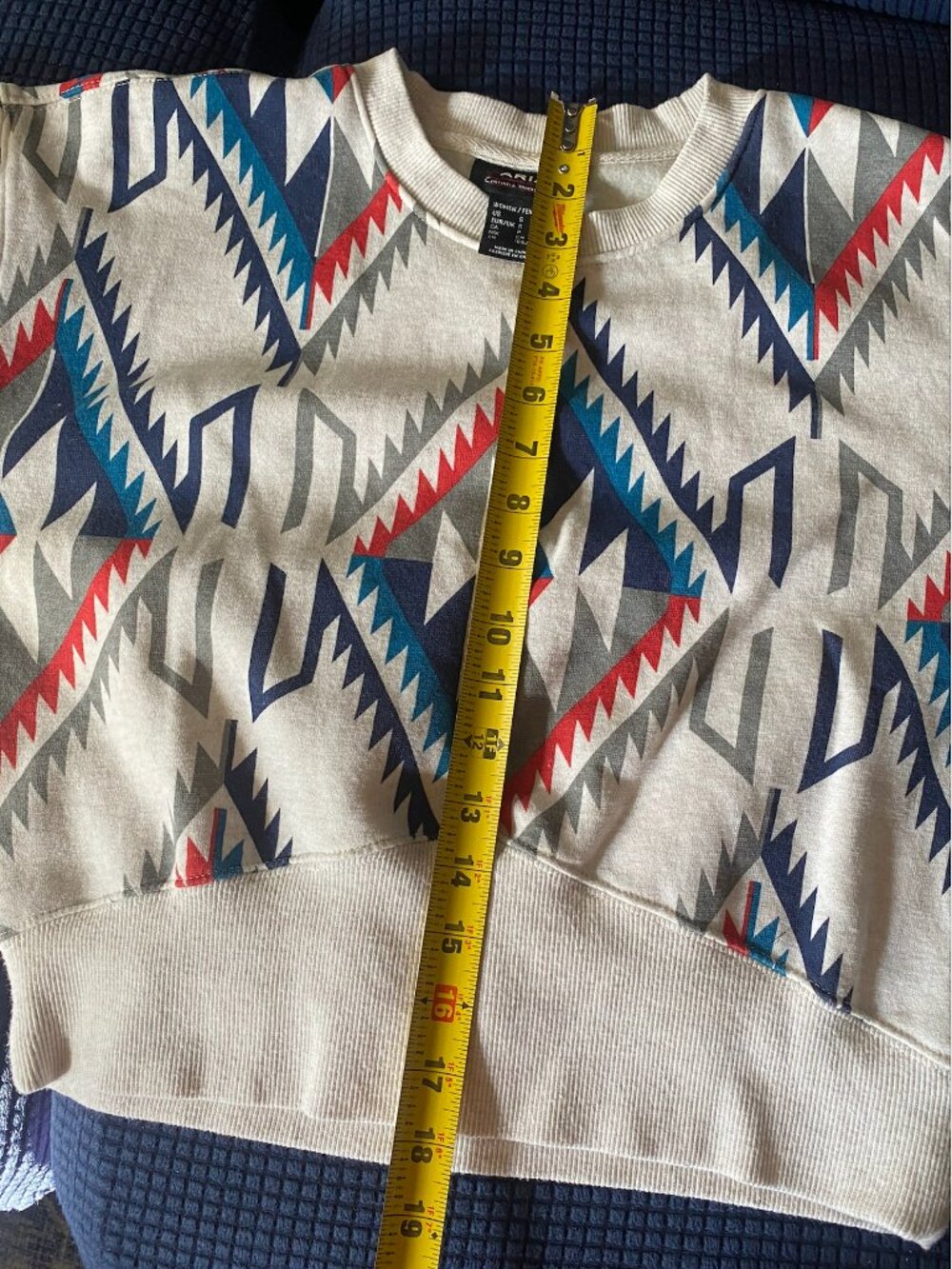 Ariat Women's Cropped Chimayo Sweatshirt Size small - Picture 6 of 7